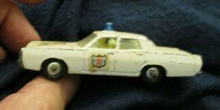 Vintage Matchbox Mercury Police Car With 2 Officers Inside No.  55 Or 73