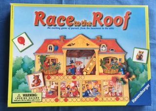 Race To The Roof Game Vintage 1988 Ravensburger West Germany - Complete &