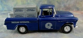 Vintage Dallas Cowboys Chevy Truck Die Cast Metal Bank Ertl