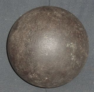 Fine Un - Dug Antique Solid Shot Cannon Ball 3.  5 Inch Civil War Era Ca.  6 Lb 3