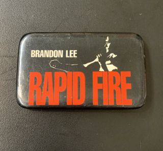Vintage 1992 Rapid Fire Movie Promo Pin - Brandon Lee Powers Button