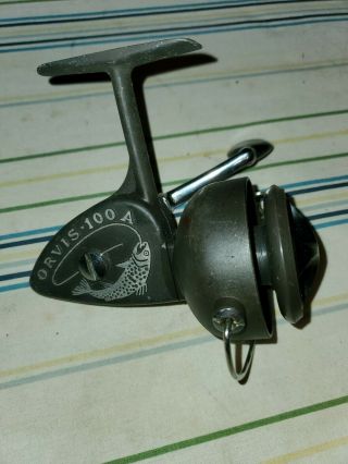 Vintage Orvis 100 A Spin Fishing Reel Made In Italy