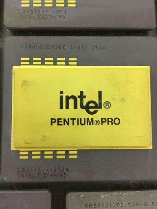 Vintage Ceramic Intel Pentium Pro Cpu