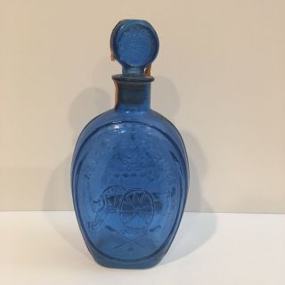Old - Vintage - Ezra - Brooks - Whiskey - Never - Surrender - Blue - Bottle - Eagle - Cannon - 3