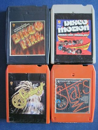 Vintage (1977/1978) 8 - Track Cassette Tapes - K - Tel Disco/stars/starburst (4)