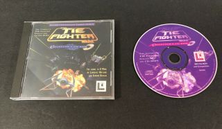 Vintage 1990’s - Star Wars - Tie Fighter Collector’s Cd - Rom Game Lucas Arts