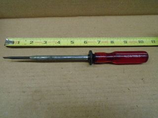 Vintage Klein Tools Usa Red Handled Screw Holding Screwdriver No 611 - 6