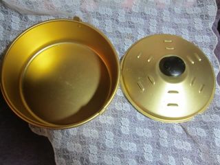 Vintage Rival Crock Pot Bread & Cake Bake Pan With Lid,  8 In X 3 In