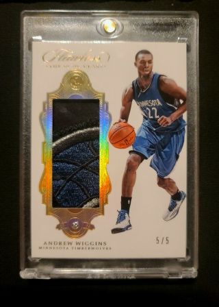 2016 - 17 Flawless Top Of The Class Andrew Wiggins Diamond Patch 5/5 Rare