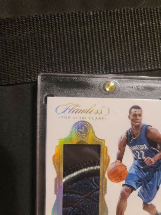 2016 - 17 Flawless Top Of The Class Andrew Wiggins DIAMOND PATCH 5/5 Rare 3