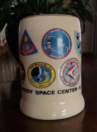 NASA mug Apollo Emblems 7 - 17 Florida Kennedy Space Center Vintage 2