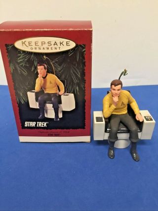 Vintage 1995 Hallmark Keepsake Ornament Captain James T.  Kirk Star Trek