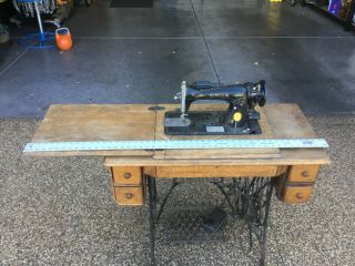 Vintage Singer Sewing Machine Table Iron Cabinet Antique Las Vegas