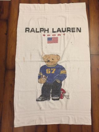 Vintage Ralph Lauren Polo Teddy Bear Towel
