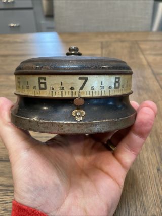 Lux Mystery Rotary Tape Measure Clock From The 1930s/40s Not