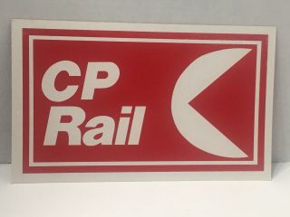 Railroad Sign - C & P Train Collectible 12” X 7 1/2” Cardboard