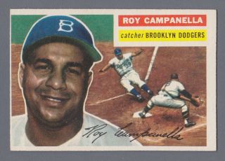1956 Topps 101 Roy Campanella Brooklyn Dodgers Baseball Card E/m O/c