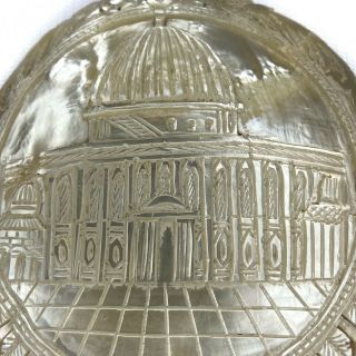 Late 19th Century Antique Vintage Jerusalem Carved Shell 2