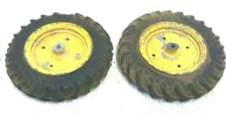 Vintage 1960s Ertl 1/16 John Deere 3010 3020 Diecast Tractor Rims Toy Parts