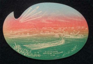 Vintage Advertising Die - Cut Trade Card - Cleveland,  O.  - W.  R.  Reid