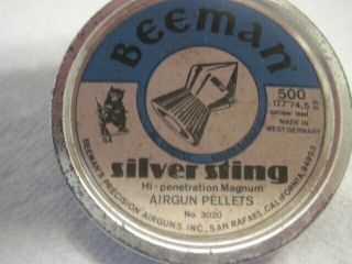 Up For Is Can Of Beeman Silver Sting 177 Pallets Vintage Had For Lo