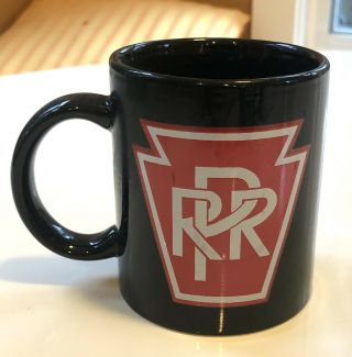 Vintage Pennsylvania Railroad Coffee Cup Mug Red/black