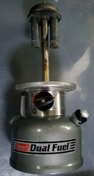 Vintage 1996 Coleman Lantern,  Case Dual Fuel Powerhouse 285 - 700T,  2 Mantles 2