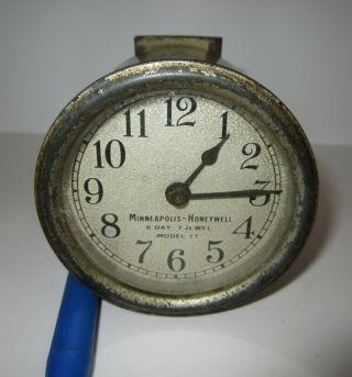 Antique Minneapolis - Honeywell 8 - Day,  7 Jewels Model 77 Clock Movement