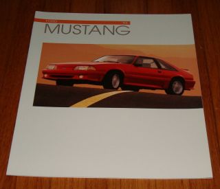 1993 Ford Mustang Sales Brochure Lx Gt