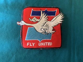 Vintage Rare Embroidered Patch Fly United Airlines