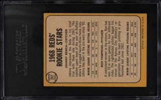 1968 Topps Johnny Bench ROOKIE RC 247 SGC 4 VGEX 2