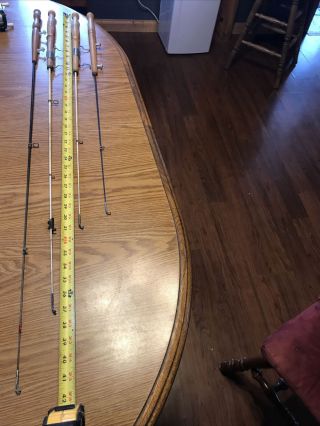 4 Antique Ice Fishing Rod