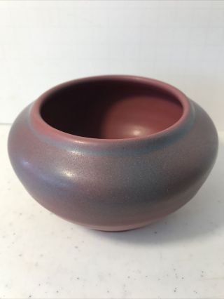 Vintage Handmade Pottery Bowl Van Briggle Colorado Springs Mullberry