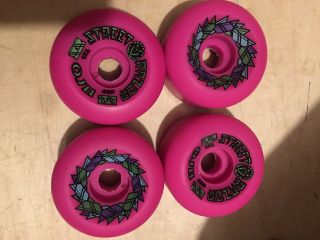 Nos/og Oj Street Razor Pink Skateboard Wheels
