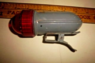 Vintage Delta Gray Plastic Bike Bicycle Light Clip On A - 2050 - P Military