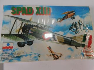 Vintage ESCI ERTL SPAD S.  XIII Airplane Model Kit 9018 2