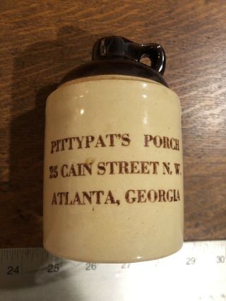 Vtg.  / Antique Mini Stoneware Whiskey Jug Pittypat’s Porch Atlanta Georgia