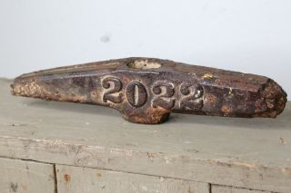 Vintage Antique Sledge Hammer Head Blacksmith Forge Mining Old Tool cast iron 3