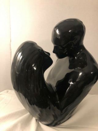 VTG Royal Haeger man and woman embrace kiss sculpture 14 