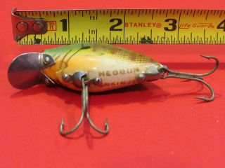 Vintage Heddon Punkinseed 9630 Sunfish With Painted Gold Eyes Bait Look
