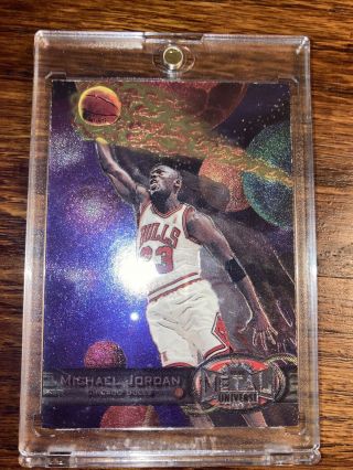 Michael Jordan,  Chicago Bulls 1997 - 98 Metal Universe Card 23