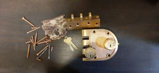 Vintage Segal 698 Double Cylinder Triple Bolt Deadlock Jimmyproof Lock