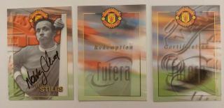 Futera 1998 Signed Redemption Set Nobby Stiles Manchester United