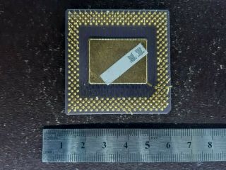 1 X CPU AMD - K5 GOLD VINTAGE CERAMIC CPU FOR GOLD SCRAP RECOVERY 3