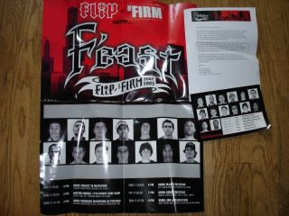 Rare Flip & The Firm Skateboard Feast Tour Dealer Poster Mailing Package 2005