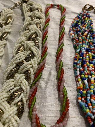 Vintage Seed Beads 1960’s - 1980’s Estate Find Use As Necklaces or Cut Apart.  JQ - 8 2