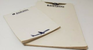 Vtg Eastern Airlines Note Pads 8.  5 In.  X 5.  5 In & 5.  5 " X 4.  25 "