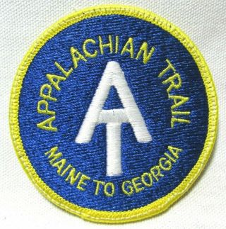 Vintage Appalachian Trail Patch Maine To Georgia Hiking Trail Travel Souvenir