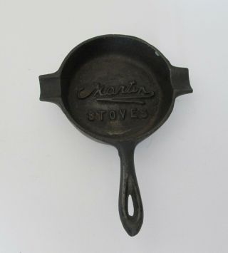 Vintage Martin Stoves Miniature Cast Iron Skillet Frying Pan Ashtray