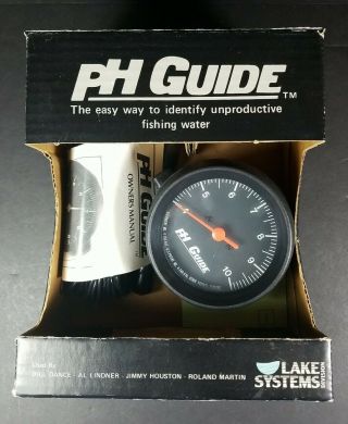 Vintage Lake Systems Ph Guide Fish Finder Tracker W Box
